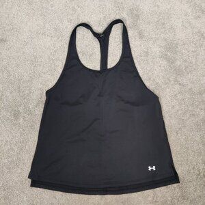 Under Armour Women's Black Tank Top Size Large Athletic Fitness Gym